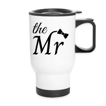 the Mr - Tasse isotherme avec poignée - blanc - Devant