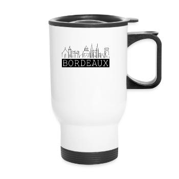 Ville de Bordeaux - Tasse isotherme avec poignée - blanc - Devant
