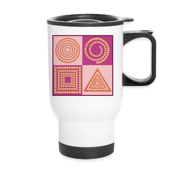 Pattern Trend Colors Winter 2022 - Thermal mug with handle - white - Front