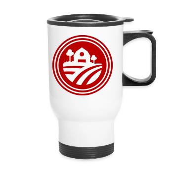 Icône Farm Harvest - Tasse isotherme avec poignée - blanc - Devant