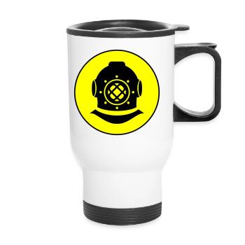 Apnea Diving Circle - Thermal mug with handle - white - Front