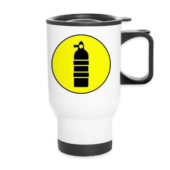 Oxygen Diving Circle - Thermal mug with handle - white - Front