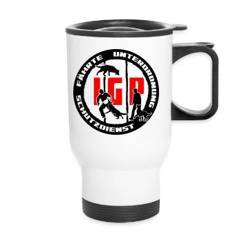 IGP Edition 2022 ehemals IPO VPG - Thermobecher mit Tragegriff - Weiß - Vorne