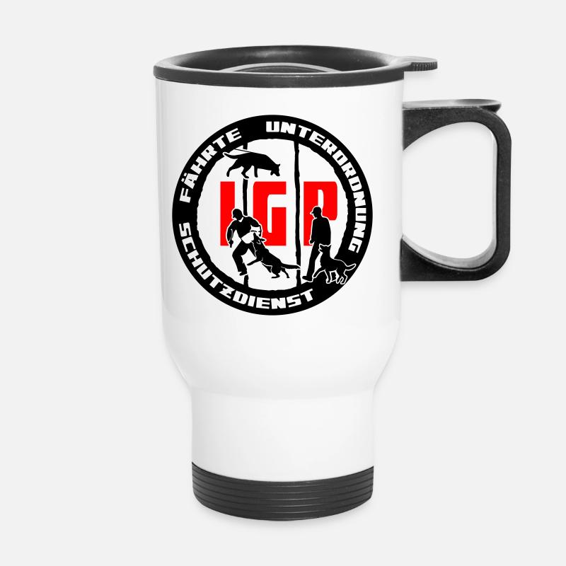 IGP Edition 2022 ehemals IPO VPG - Thermobecher mit Tragegriff - Weiß