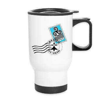 Bretagne - Tasse isotherme avec poignée - blanc - Devant