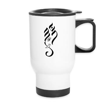 Ganesh dieu hindou - Tasse isotherme avec poignée - blanc - Devant