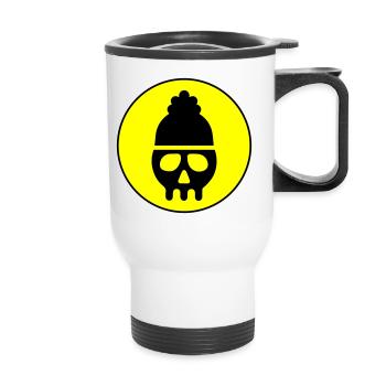Skull kopf icon - Thermobecher mit Tragegriff - Weiß - Vorne