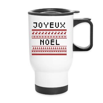 Joyeux noël - Tasse isotherme avec poignée - blanc - Devant