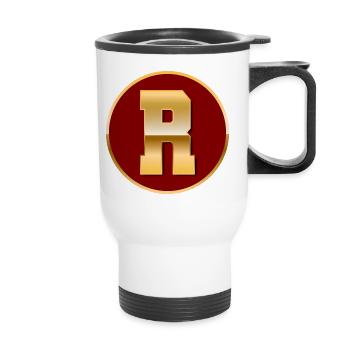 Lettre R - Tasse isotherme avec poignée - blanc - Devant