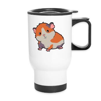 Cute Guinea Pig Shirt For Animal Lovers T-shirt - Thermal mug with handle - white - Front