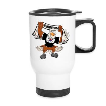 Aigle sud-coréen - Tasse isotherme avec poignée - blanc - Devant