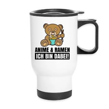 Cool Anime Manga Statement Zeichentrick Popkultur - Thermobecher mit Tragegriff - Weiß - Vorne