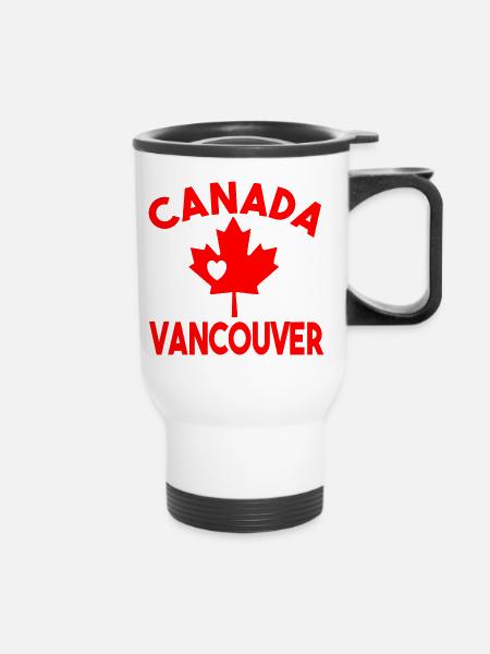 Kanada Vancouver - Thermobecher mit Tragegriff - Weiß