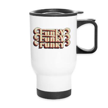 Funky Vintage - Tasse isotherme avec poignée - blanc - Devant