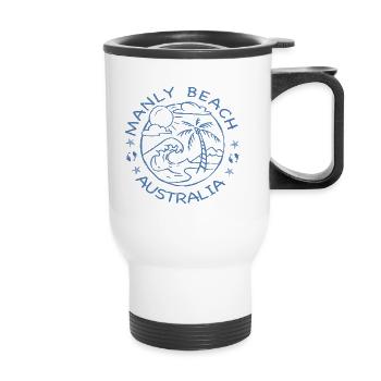 MANLY BEACH AUSTRALIA - Thermal mug with handle - white - Front
