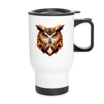 OWL - Thermobecher mit Tragegriff - Weiß - Vorne