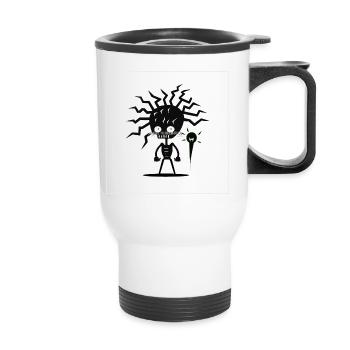 Intelligence augmentée - Tasse isotherme avec poignée - blanc - Devant