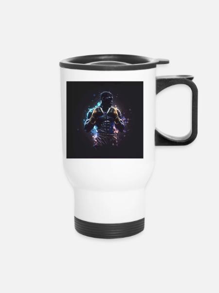 Boxer Poster - Thermal mug with handle - white