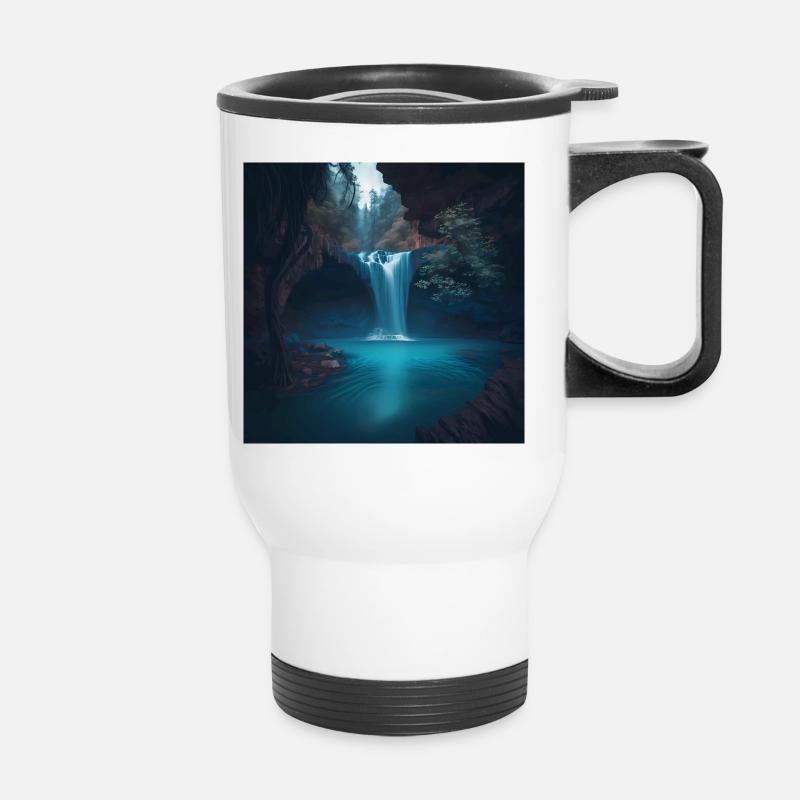 Cascade - Tasse isotherme avec poignée - blanc