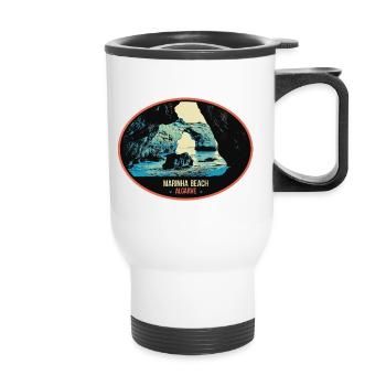 Sea cave in the Algarve explore the hidden beauty - Thermal mug with handle - white - Front
