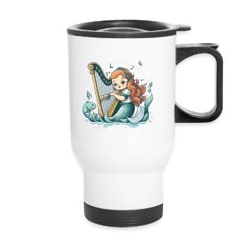La Sirène mélodique - Tasse isotherme avec poignée - blanc - Devant
