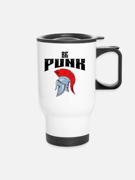 Sei Punk - Thermobecher mit Tragegriff - Weiß
