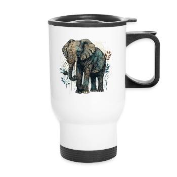 Fierté africaine - Tasse isotherme avec poignée - blanc - Devant