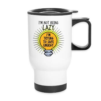 Environmentalists Statement Sustainability Environment - Thermal mug with handle - white - Front