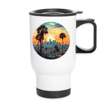 Los Angeles - Thermal mug with handle - white - Front