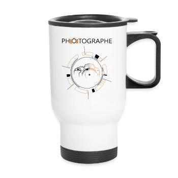 Photograph - Thermobecher mit Tragegriff - Weiß - Vorne