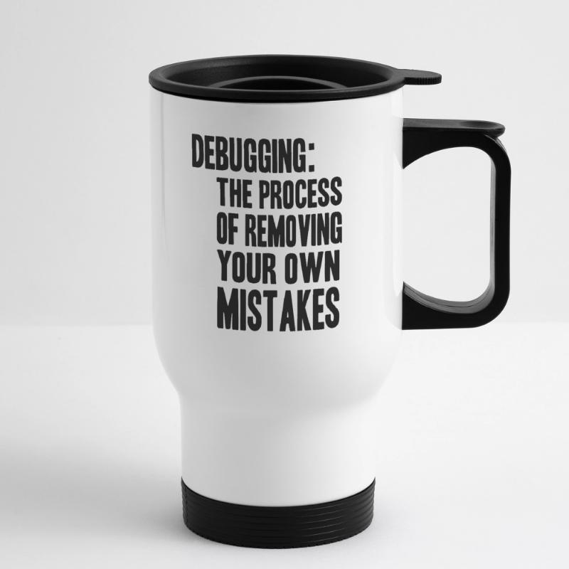 debugging process Thermobecher mit Tragegriff