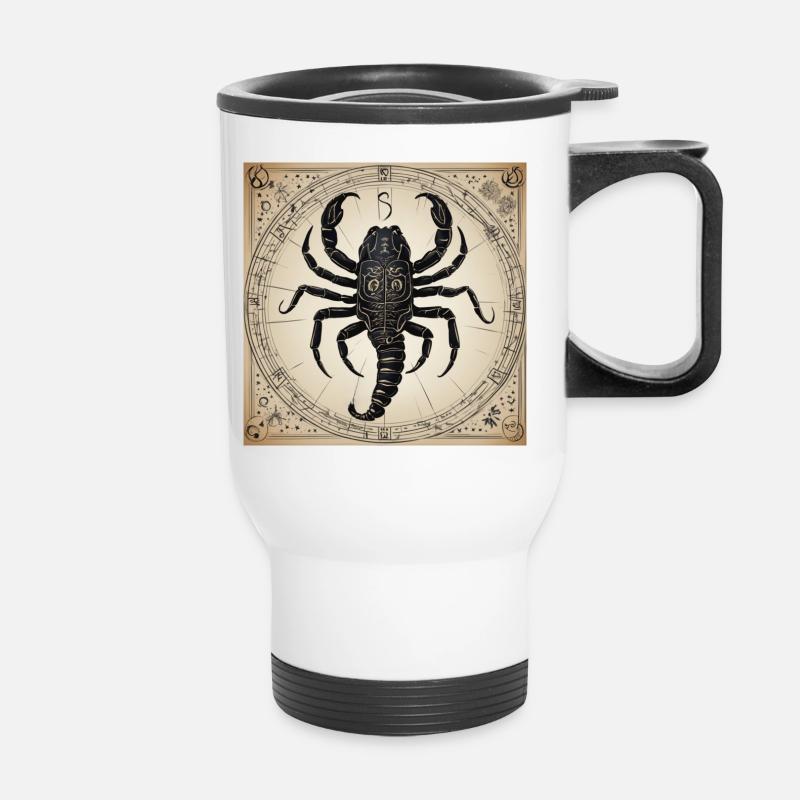 Zodiac Scorpion - Thermobecher mit Tragegriff - Weiß