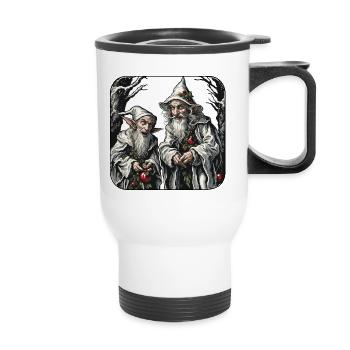 Imp / Dwarf / Fairy / Christmas / Elf - Thermal mug with handle - white - Front
