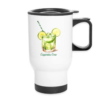 Caipirinha Crew Cocktail Long Drink - Thermal mug with handle - white - Front