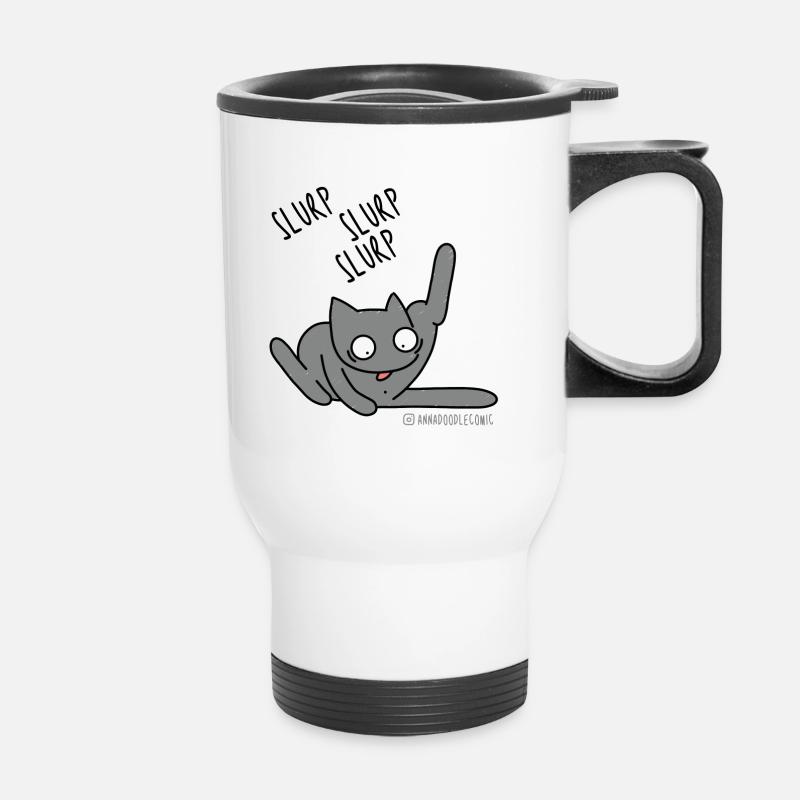 Slurp - Thermal mug with handle - white