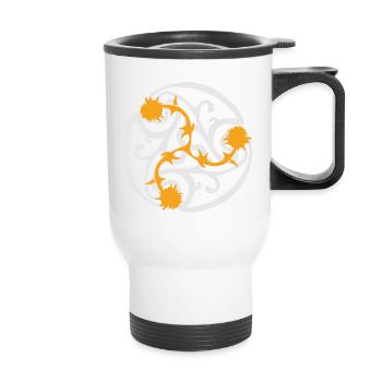 Ménileux - Logo (grand) - Tasse isotherme avec poignée - blanc - Devant