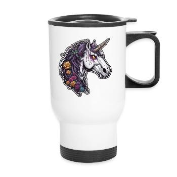 Unicorn / mythical creatures / fairy tales / magic / glitter - Thermal mug with handle - white - Front