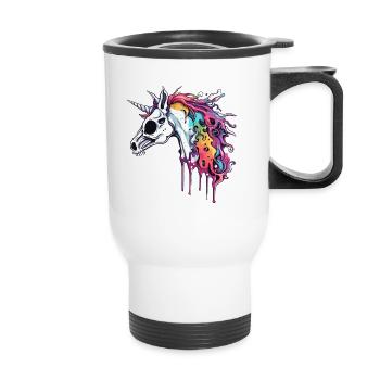 Unicorn / mythical creatures / fairy tales / magic / glitter - Thermal mug with handle - white - Front