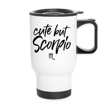 Astro Cute but Scorpio - Thermobecher mit Tragegriff - Weiß - Vorne