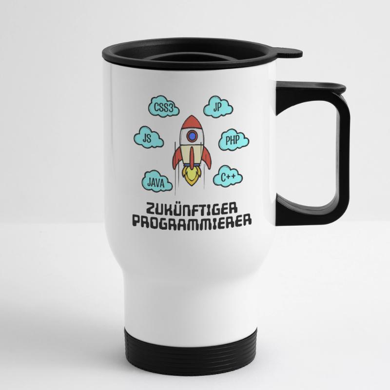 Css Code Developer C++ Java Php Programmierer Thermobecher mit Tragegriff