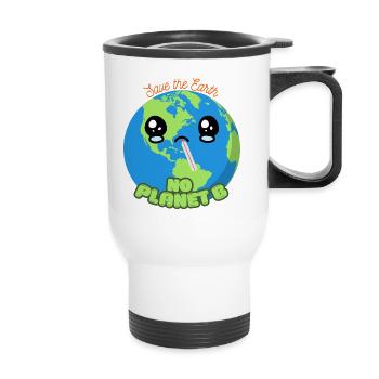Save the Earth - no Planet B - Thermal mug with handle - white - Front