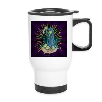 mort - Tasse isotherme avec poignée - blanc - Devant