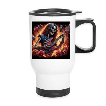 Métalleux après la mort - Tasse isotherme avec poignée - blanc - Devant
