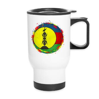 Nouvelle-Calédonie, Kanak, Nouméa - Tasse isotherme avec poignée - blanc - Devant