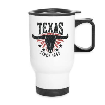 Texas, United States Since 1845 USA America - Thermal mug with handle - white - Front