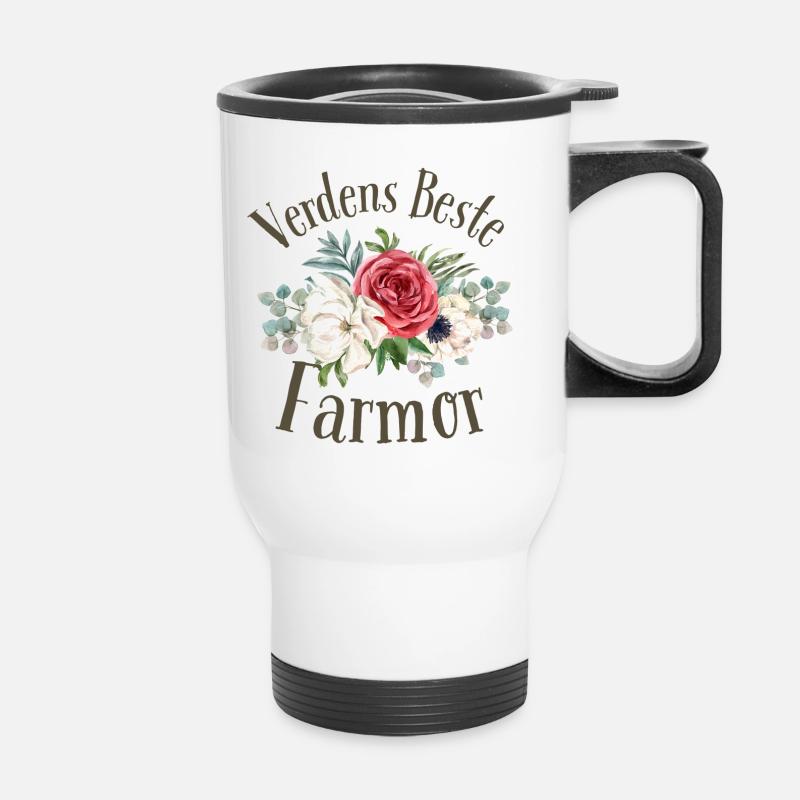 die beste Großmutter der Welt - Thermobecher mit Tragegriff - Weiß