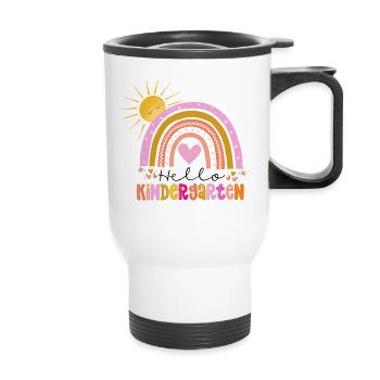 Kindergarten - Thermal mug with handle - white - Front