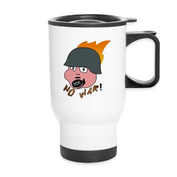 Helmut! - pas de guerre - Tasse isotherme avec poignée - blanc - Devant