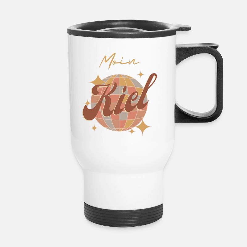 Moin Kiel - Thermal mug with handle - white