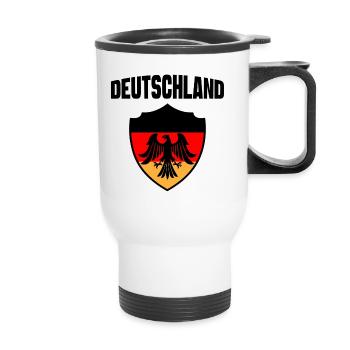 Deutschland - Thermobecher mit Tragegriff - Weiß - Vorne